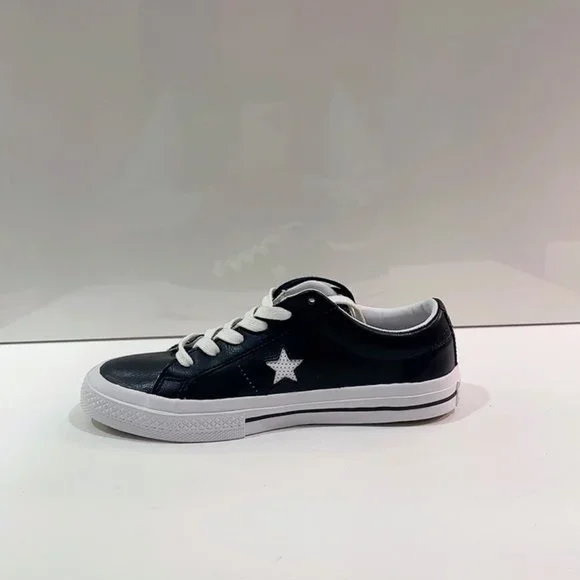 Converse All ⭐️ Star Black Leather : Size : 4.5 - Picture 4 of 8
